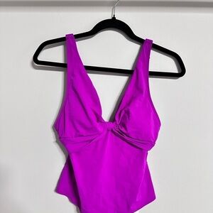 Robin Piccone 211810 Swimwear Vibrant Pink XS Tank Tankini Top 3512